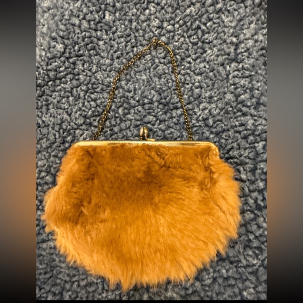 VINTAGE Brown Tan AUSTRALIAN KANGAROO CLUTCH PURSE BY ELGO AGENCIES!